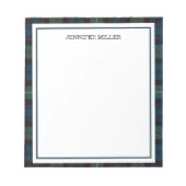 Elegant Minimalist Border Custom Notepad, Professi Notizblock (Vorderseite)