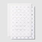 Elegant Minimalist Border Gold Islamic Wedding Pergament Einladungen (Versetzt (Einladung))