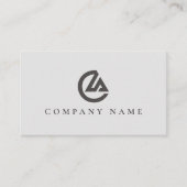 Elegant Minimalist Business Card with QR Code Visitenkarte (Vorderseite)