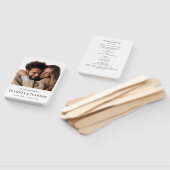 Elegant Minimalist Celebration of Life Fan Fächer (Non-assembled)