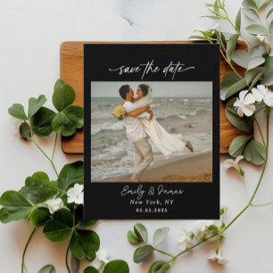 Elegant minimalist chic einzigartig modern save the date
