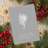 Elegant Minimalist Christmas Greeting Card Karte