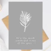 Elegant Minimalist Christmas Greeting Card Karte