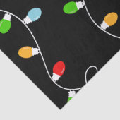 Elegant Minimalist Christmas Lights Seidenpapier (Ausschnitt)