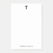 Elegant Minimalist Classic Monogram Design Post-it Klebezettel (Vorderseite)