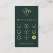 Elegant Minimalist Custom Small Business Logo Treuekarte (Vorderseite)