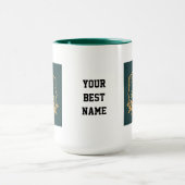 Elegant Minimalist Eid Mubarak Mug – Emerald Green Tasse (Zentrum)