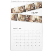 Elegant Minimalist Family Photo Calendar 2026 Kalender (Jan 2026)