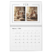 Elegant Minimalist Family Photo Calendar 2026 Kalender (Feb 2026)