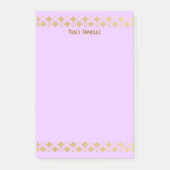Elegant Minimalist Gold Accent Pink  Post-it Klebezettel (Vorderseite)