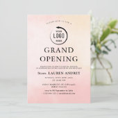 Elegant Minimalist Grand Opening Invitation Einladung (Stehend Vorderseite)