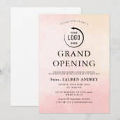 Elegant Minimalist Grand Opening Invitation Einladung (Vorne/Hinten)