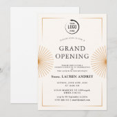 Elegant Minimalist Grand Opening Invitation Einladung (Vorne/Hinten)