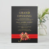 Elegant Minimalist Grand Opening Invitation Einladung (Stehend Vorderseite)