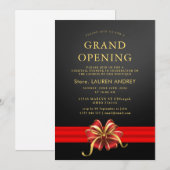 Elegant Minimalist Grand Opening Invitation Einladung (Vorne/Hinten)