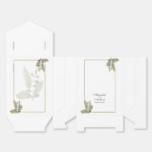 Elegant Minimalist Greenery Wedding Geschenkschachtel (Ungefaltet)
