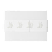 Elegant Minimalist Greenery Wedding Invitation Einladungsbanderole (Rückseitenbeispiel)