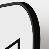 Elegant Minimalist Groomsman Monogram script photo Pickleball Schläger (Linke Seite)