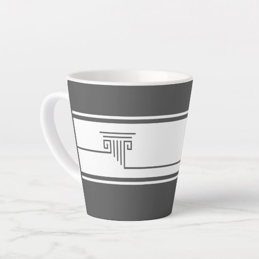 Elegant Minimalist Latte Mug Milchtasse (Linke Ecke)