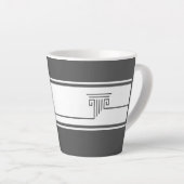Elegant Minimalist Latte Mug Milchtasse (Rechte Ecke)