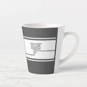 Elegant Minimalist Latte Mug Milchtasse (Rechts)