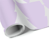 Elegant Minimalist Light Violet Christmas Geschenkpapier (Rolleneckpunkt)