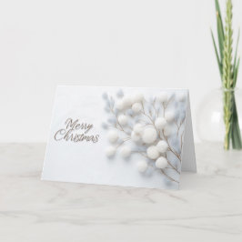Elegant Minimalist Merry Christmas Card Karte
