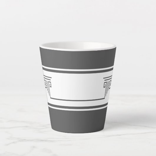 Elegant Minimalist Milchtasse (Vorderseite)