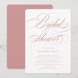 Elegant Minimalist modern Bridal Shower  Einladung