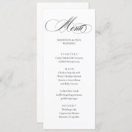 Elegant Minimalist modern Menu Menükarte