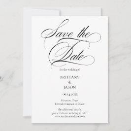 Elegant Minimalist modern Save The Date