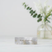 Elegant Minimalist Modern Stylish Mini Mini Busine Visitenkarte (Stehend Vorderseite)