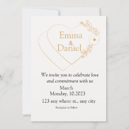 Elegant Minimalist & Modern Wedding Invitations Einladung