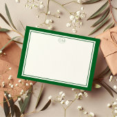 Elegant Minimalist Monogram Note Cards Mitteilungskarte