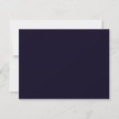 Elegant Minimalist Navy Blue Desk Design Mitteilungskarte (Rückseite)