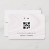 Elegant Minimalist Orchid Wedding RSVP Card Karte (Rückseite)