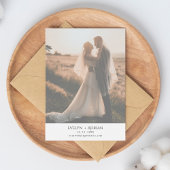 Elegant Minimalist Photo wedding Save The Date