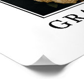 Elegant Minimalist Photo Wedding Welcome Sign Poster (Ecke)