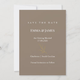 Elegant Minimalist Save the Date Card | Modern
