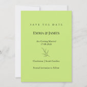 Elegant Minimalist Save the Date Card | Modern (Vorderseite)