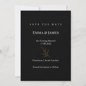 Elegant Minimalist Save the Date Card | Modern (Vorderseite)