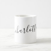 Elegant Minimalist Script Modern Name Personalized Kaffeetasse (Mittel)