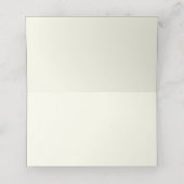 Elegant Minimalist Simple Red Bow Platzkarte (Innenseite Aufgefaltet)