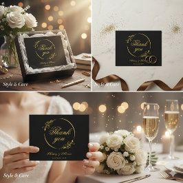 Elegant Minimalist Thank You Card for Every Occasi Mitteilungskarte