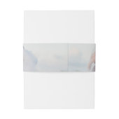 Elegant Minimalist Typography & Photo Wedding Einladungsbanderole (Rückseitenbeispiel)