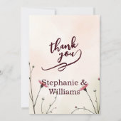 Elegant Minimalist Typography Wedding Save The Date (Rückseite)