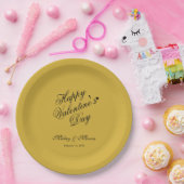 Elegant Minimalist Valentine’s Day Love Themed Pappteller (Party)
