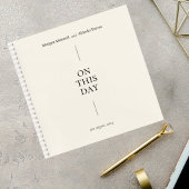 Elegant Minimalist Wedding Guest Book Notizblock