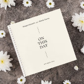 Elegant Minimalist Wedding Guest Book Notizblock