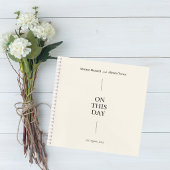 Elegant Minimalist Wedding Guest Book Notizblock